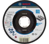 Bosch 1x Disque abrasif PRO Metal Longlife pour petite meuleuse angulaire et X-Lock, M14/22,23 mm (pour Acier, Ø 115 mm, Professional Accessoire Petite meuleuse angulaire)