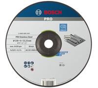 Bosch 1x Disque abrasif PRO Stainless Steel Longlife pour grande meuleuse angulaire et alésage 22,23 mm (pour Acier inoxydable, Ø 230 mm, Professional Accessoire Grande meuleuse angulaire)
