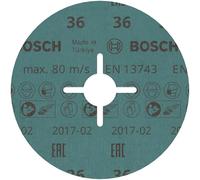 Bosch 1x Disque abrasif sur fibres PRO Metal R780 (pour Acier, Acier inoxydable, Ø 125 mm, Grain 36, Professional Accessoire Petite meuleuse angulaire)