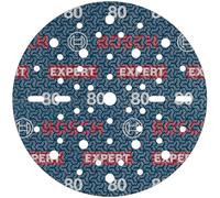 Bosch 1x Disque abrasif sur film EXPERT O780 (pour Bois dur, Peinture sur bois, Ø 150 mm, Grain 80, Professional Accessoire Ponceuse excentrique)
