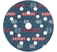 Bosch 1x Disque abrasif sur film EXPERT O780 (pour Bois dur, Peinture sur bois, Ø 125 mm, Grain 60, Professional Accessoire Ponceuse excentrique)