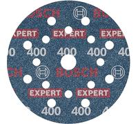 Bosch 1x Disque abrasif sur support plastique résistant et flexible EXPERT O780, 125 mm (pour Bois dur, Peinture sur bois, Ø 125 mm, Grain 400, Professional Accessoire Ponceuse excentrique)