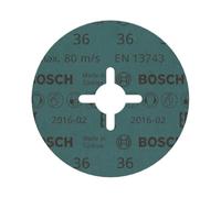 Bosch 1x Disque sur fibres PRO R574 | pour Acier, Acier, Grain 36, Professional Accessoire Petite meuleuse angulaire