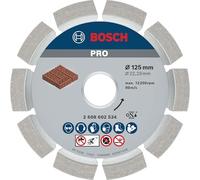 Bosch 1x Disques à tronçonnage diamant PRO Mortar pour alésage 22,23 et petites meuleuses angulaires (pour Brique, Ø 125 mm, Professional Accessoire Petite meuleuse angulaire)