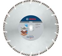 Bosch 1x Disques à tronçonnage diamant PRO Multi Material, alésage 20 mm | pour Béton, Béton armé, Ø 350 mm Professional Accessoire Scie circulaire sur table, Tronçonneuse thermique