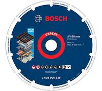 Bosch 1x Disques à tronçonner de grande taille EXPERT Diamond Metal Wheel (pour Fonte, Acier inoxydable, Ø 180 mm, Professional Accessoire Grande meuleuse angulaire)