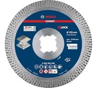 Bosch 1x Disques à tronçonner diamantés EXPERT HardCeramic X-LOCK (pour Carrelages durs, Pierre dure, Ø 125 mm, Professional Accessoire Petite meuleuse angulaire)