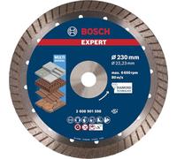 Bosch Disque à tronçonner diamanté EXPERT MultiMaterial Ø230 x 22,23 x 2,4 x 15 mm Turbo – 1 pièce