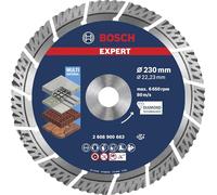 Bosch Disque à tronçonner diamanté EXPERT MultiMaterial 230 x 22,23 x 2,4 x 15 mm - 2608900663