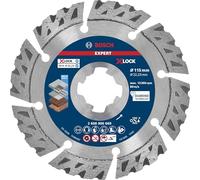 Bosch 1x Disques à tronçonner diamantés EXPERT MultiMaterial X-LOCK (pour Béton, Béton armé, Ø 115 mm, Professional Accessoire Petite meuleuse angulaire)