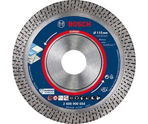 Bosch 1x Expert HardCeramic Diamanttrennscheiben (für Harte Fliesen, Harter Stein, Ø 115 mm, Professional Zubehör Kleiner Winkelschleifer)