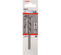 Bosch Accessories 2608585923 HSS Foret pour le métal 5.1 mm Longueur totale 86 mm meulé DIN 338 tige cylindrique