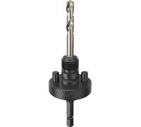 Bosch 1x Foret de centrage et adaptateur pour scie trépan (pour Acier, Cloison sèche, Longueur 81,00 mm, Professional Accessoire Perceuses)