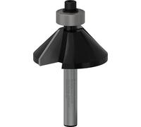 Bosch 1x Fraise à chanfreiner PRO (pour Bois résineux, Bois dur, Ø 34,9 mm, Professional Accessoire Défonceuse manuelle, Fraise à araser)