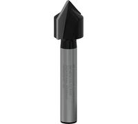 Bosch 1x Fraise à rainurer en V pour défonceuse PRO (pour Bois résineux, Bois dur, Ø 12,7 mm, Professional Accessoire Défonceuse manuelle, Fraise à araser)