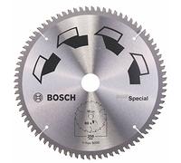 Bosch 1x Lame de Scie Circulaire Special (pour Bois, Métaux non ferreux, Plastique, Ø 250 x 3.2/2.5 x 30 mm, 80 Dents, FT, Accessoire Scie Circulaire)