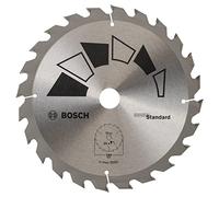 Bosch 1x Lame de Scie Circulaire Standard (pour Bois, Ø 184 x 2.2/1.5 x 20/16 mm, 24 Dents, ATB, avec 1x Bague de Réduction 16 mm, Accessoire Scie Circulaire)