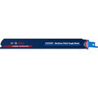 Bosch 1x Lame EXPERT Medium-Thick Tough Metal S1155HHM | pour Acier robuste, Tuyaux en acier inoxydable, Longueur 225 mm Professional Accessoire Scie sabre