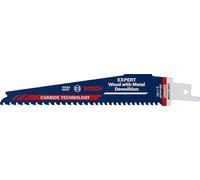 Bosch 1x Lame EXPERT Wood with Metal Demolition S967XHM | pour Bois avec métal dur, Bois de construction avec mortier et clous, Longueur 150 mm Professional Accessoire Scie sabre