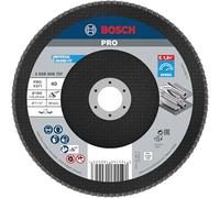 Bosch 1x Plateau à lamelles PRO Metal X571, version plate sur fibres (pour Acier, Acier inoxydable, Ø 180 mm, Grain 40, Professional Accessoire Grande meuleuse angulaire)