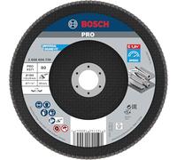 Bosch Plateau à lamelles PRO Metal X571 – Ø180 mm Grain 80 – version plate sur fibres (acier/inox)
