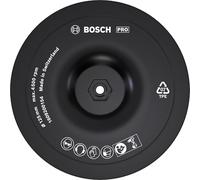 Bosch Accessories Plateaux de Ponçage Auto-Agrippant avec Queue de Serrage, 125mm