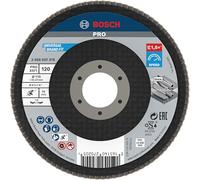 Bosch 1x PRO Metal X571 Flap Disc Angled Version Fiber for Small Angle Grinders (for Steel, Stainless steel, Ø 115 mm, Grit 120, Professional Accessory Small Angle Grinder)