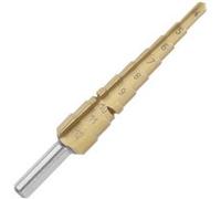 Bosch Accessories 2608597525 HSS Foret étagé 4 - 12 mm TiN Longueur totale 66.5 mm tige à 3 surfaces 1 pc(s)