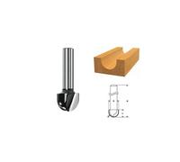Bosch Fraise à canneler 2608628367 – D 8 mm, R1 4 mm, L 9,5 mm, G 40 mm