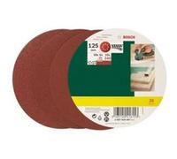 Set de feuilles abrasives pour ponceuse excentrique avec bande auto-agrippante, perforé Bosch Accessories 2607019497 Grain 80
