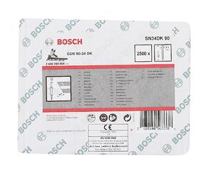 Bosch 2500x Clous en bande PRO SN34CH, tête coupée 34° (Longueur 90 mm,)