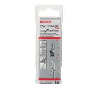 Bosch 25x Lame de scie sauteuse PRO Hardwood fast T144DF (pour Bois dur, Panneau aggloméré, Longueur 100 mm, Professional Accessoire Scie sauteuse)