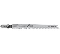 Bosch 25x Stichsägeblatt T 234x (für weiches Holz, gerader Schnitt, Professional Zubehör Stichsäge)