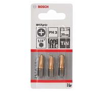Bosch 2607001548 - Embout de vissage Max Grip PH3, 25 mm 3x