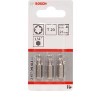 BOSCH 2607001611 Embout De Tournevis Extra Dur T20, Paquet De 3