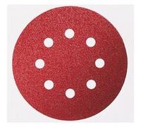 Feuille abrasive pour ponceuse excentrique avec bande auto-agrippante, perforé Bosch Accessories 2607019491 Grain 40 (Ø) 125 mm