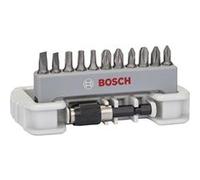 Bosch Set d'embouts 11+1 pièces Extra dur – Phillips, Pozidriv, Torx intérieur, fente
