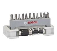 Bosch Jeu d'embouts 2608522131 – 12 pièces pour vis fente, Phillips, Pozidriv, 6 pans intérieurs