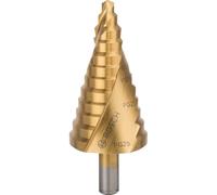 Bosch 2608587435 Fraise étagée queue 3 pans pour presse-étoupes Longueur 93 mm Exécution HSS-TIN