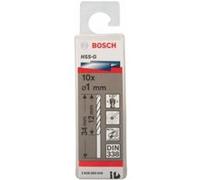 Bosch Accessories 2608595049 HSS Foret pour le métal 1 mm Longueur totale 34 mm meulé DIN 338 tige cylindrique 10 pc(s)