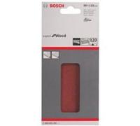 Papier abrasif pour ponceuse vibrante avec bande auto-agrippante, perforé Bosch Accessories 2608605281 Grain 120 (L x l) 133 mm