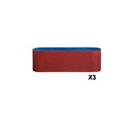 Bosch 2608606138 Set De 3 Bandes Abrasives 100 X 610 Mm, Grain 60 / 80 / 100