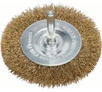 Bosch Accessories Brosse Circulaire à Fils d'Acier Ondulés Laitonnés 0.2mm, 4500 Tr/Min, 10mm Largeur, 75mm Diamètre