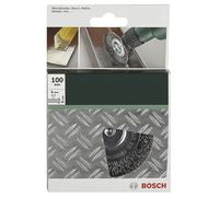 Bosch 2608622009 Roue à Rayon Brosse Ø 75mm Brass-Coated Tige Ø 6mm
