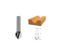 Fraise à profiler type H deux tranchants au carbure Ø 8mm L 46mm BOSCH 2608628398