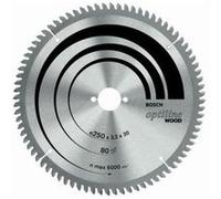 Bosch Accessories Optiline 2608640436 Lame de scie circulaire au carbure 254 x 30 x 2 mm Nombre de dents: 60 1 pc(s)