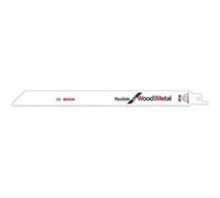 Bosch Professional Coffret 2 lames scie sabre S 1122 HF, flexible, 225 mm, pour bois et métal