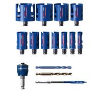 Bosch 2608900489 - EXPERT Set 15-pcs scies trépans Power-Change Construction Material universel 20/22/25/32/35/40/44/51/60/68/76mm