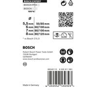 BOSCH 2608900646 BOSCH EXPERT CYL-9 MultiConstruction Jeu de forets à usage multiple, 4 pièces