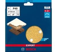 Bosch Accessories EXPERT C470 2608900813 Feuille abrasive pour ponceuse excentrique perforé Grain 40 (Ø) 150 mm 5 pc(s)